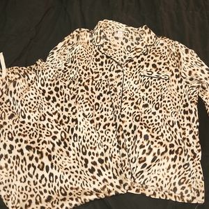 Victoria's Secret animal print large PJ set